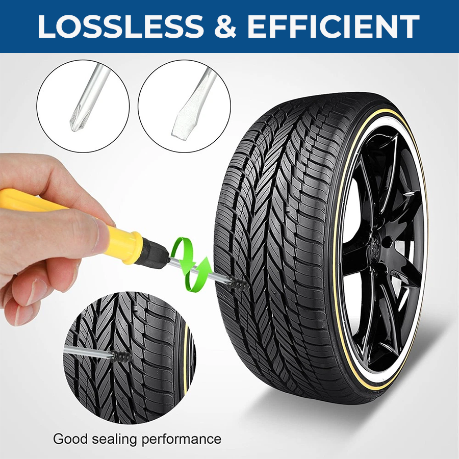 🔥 60PCS Self-Sealing Tire Repair Rubber Nails Kit with 2 Sizes