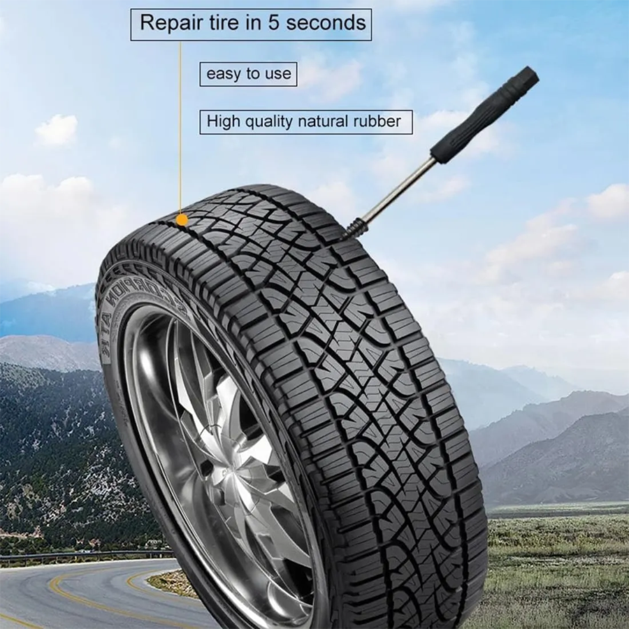 🔥 60PCS Self-Sealing Tire Repair Rubber Nails Kit with 2 Sizes