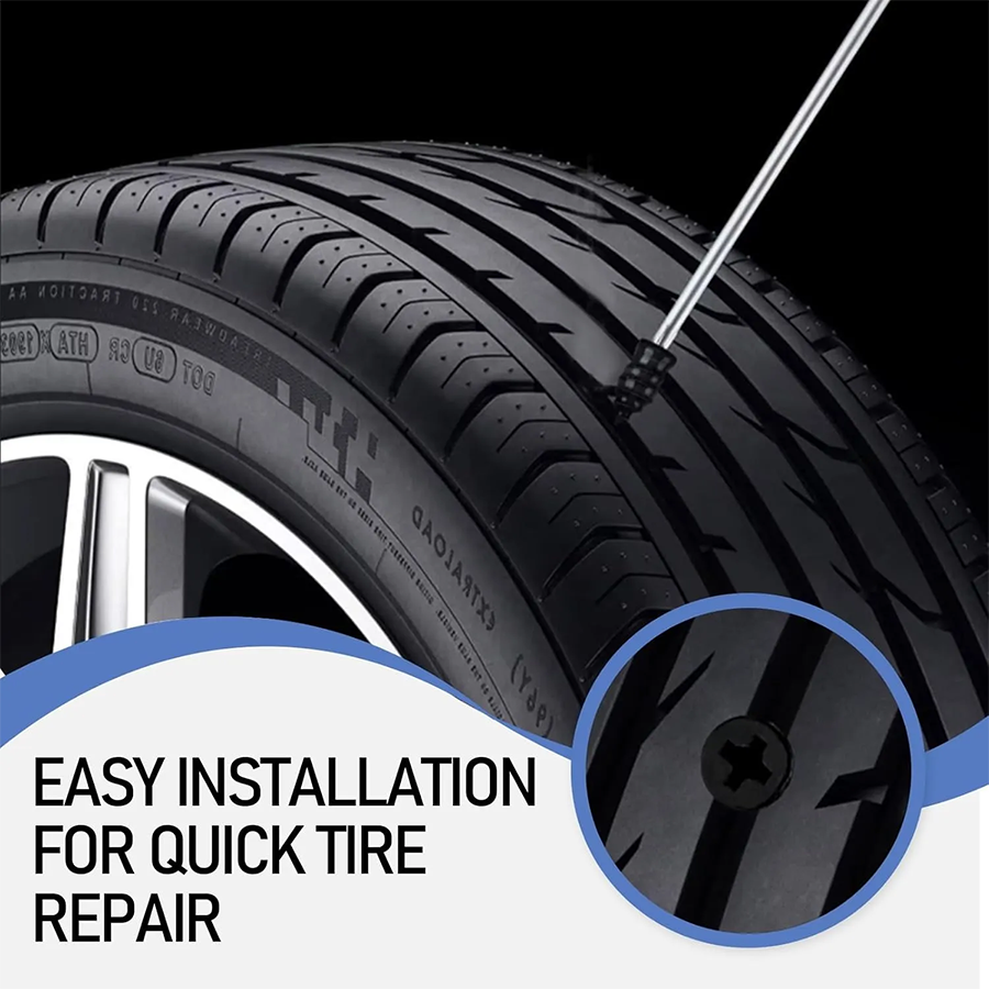 🔥 60PCS Self-Sealing Tire Repair Rubber Nails Kit with 2 Sizes