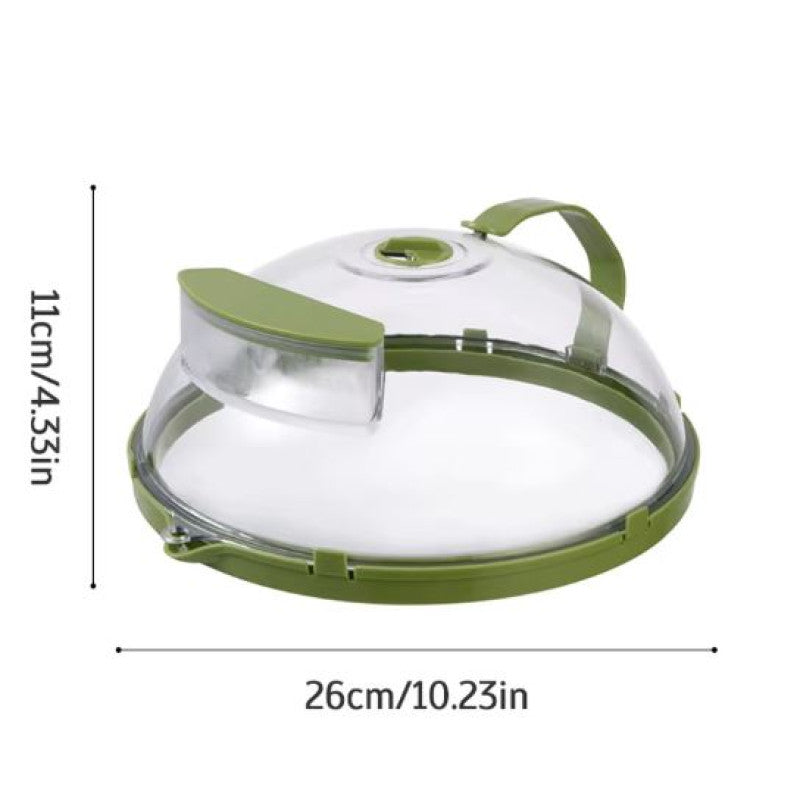 Microwave Splatter Cover With Water Steamer, Food Cover for Oven, BPA Free