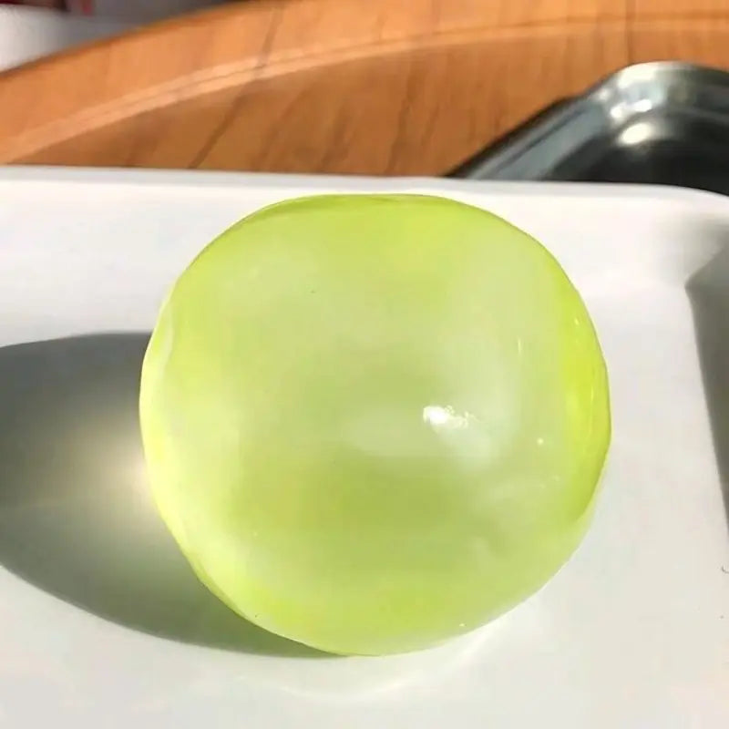 Coconut Oil Stress Ball—a moldable, non-rebounding, handmade sensory toy for relieving anxiety and stress.