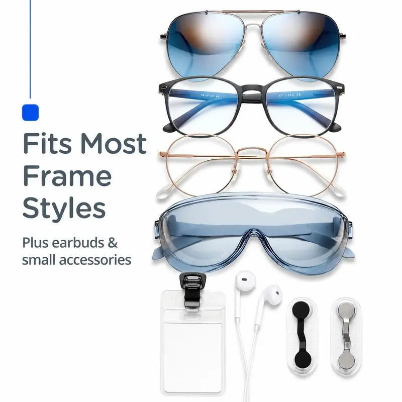 Magnetic Clip — Suitable for glasses, headphones, and ID badges.