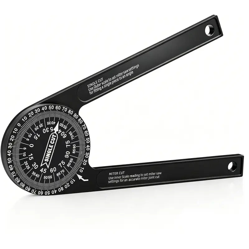 Aluminum Alloy Misaligner Protractor | 7-inch Rust-Proof Angle Ruler with 360° Measuring Range