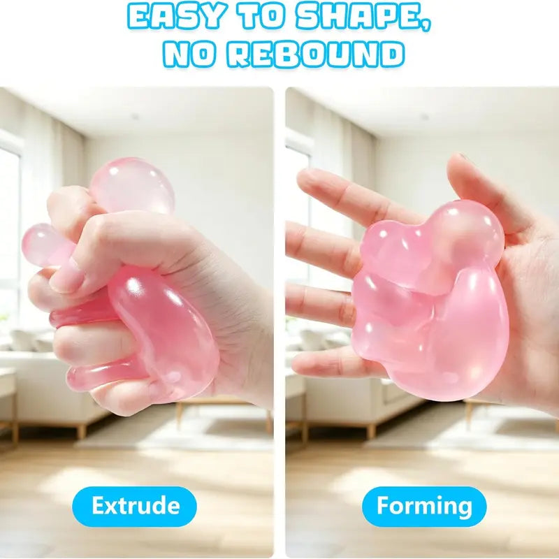 Coconut Oil Stress Ball—a moldable, non-rebounding, handmade sensory toy for relieving anxiety and stress.