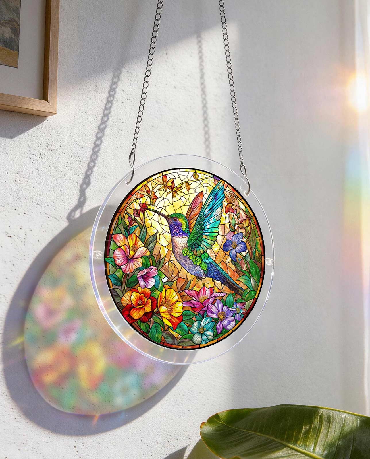 Acrylic Jigsaw Puzzle Suncatcher - Botanical Nectar Oasis