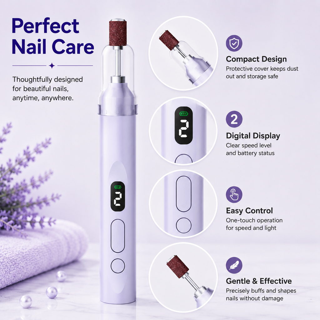 Electric Nail Drill — Enjoy professional-grade manicures at home!