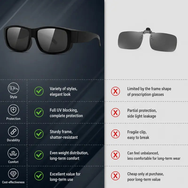 Unisex classic full-rimmed sunglasses