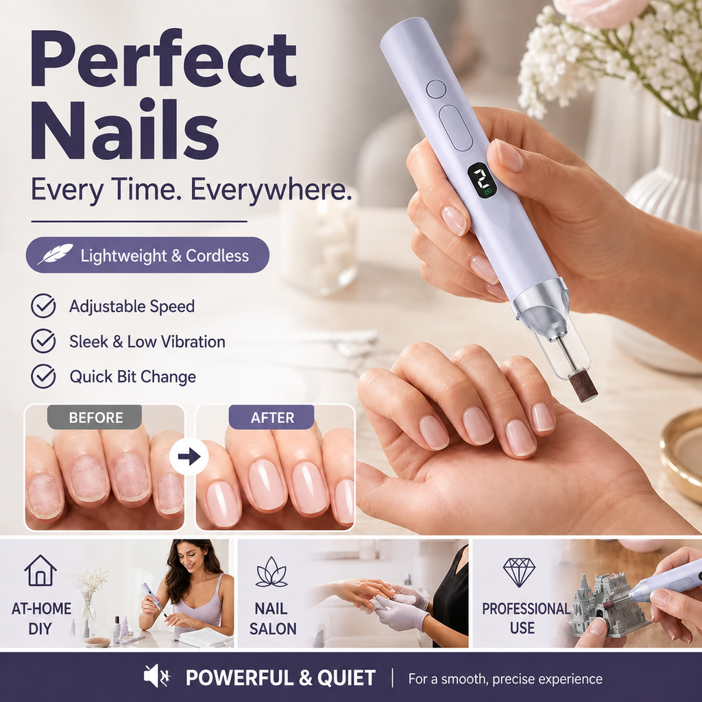 Electric Nail Drill — Enjoy professional-grade manicures at home!