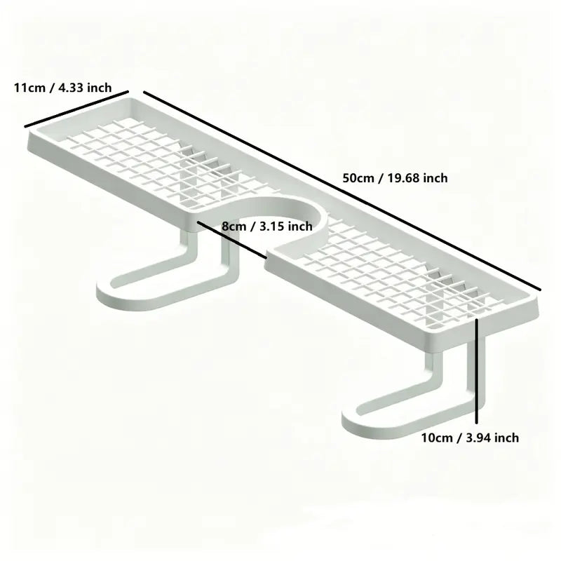 Simple bathroom sink rack, removable countertop storage rack,