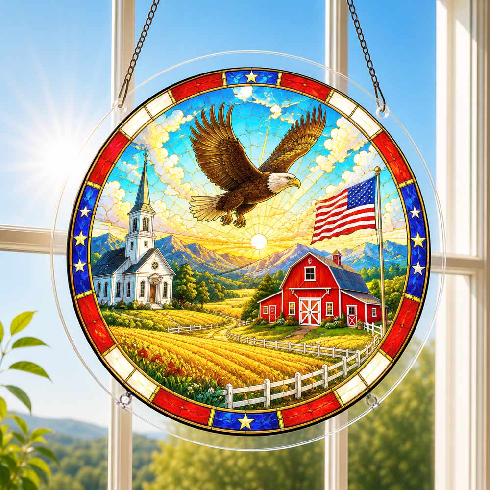 Acrylic Jigsaw Puzzle Suncatcher - Heartland Glory