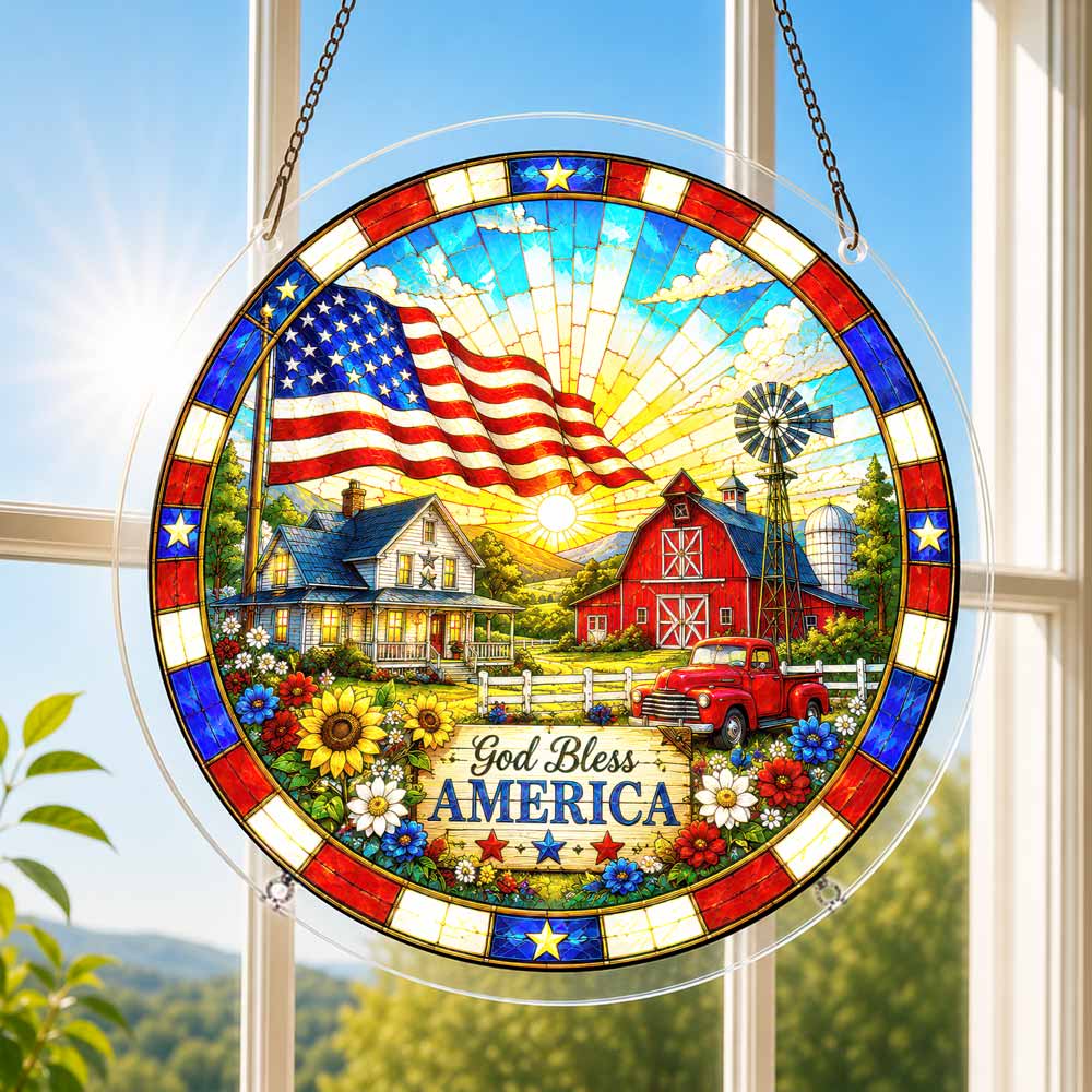 🔥Limited Edition🔥 Acrylic Jigsaw Puzzle Suncatcher - Home of Freedom