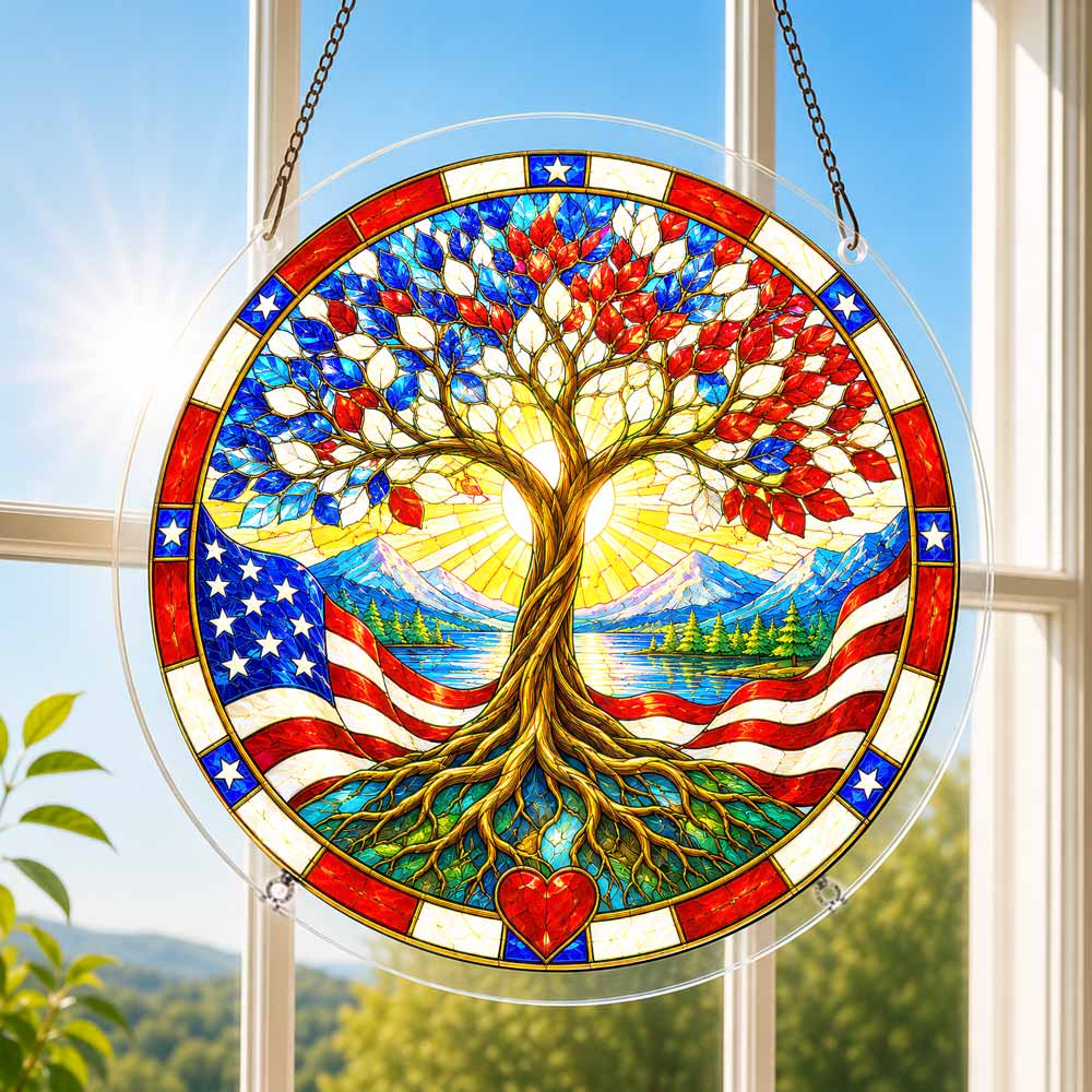 🔥Limited Edition🔥5-Pack 250 Years of Freedom Anniversary -Acrylic Jigsaw Puzzle Suncatcher