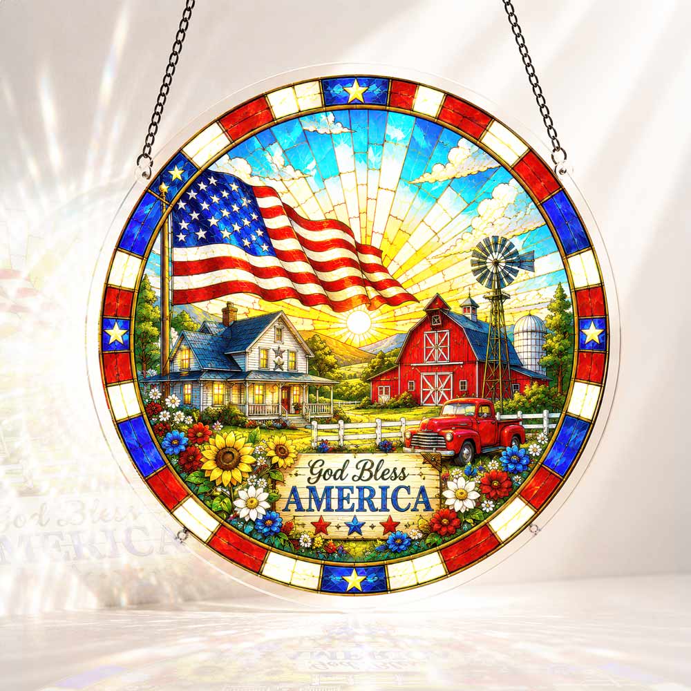 🔥Limited Edition🔥 Acrylic Jigsaw Puzzle Suncatcher - Home of Freedom