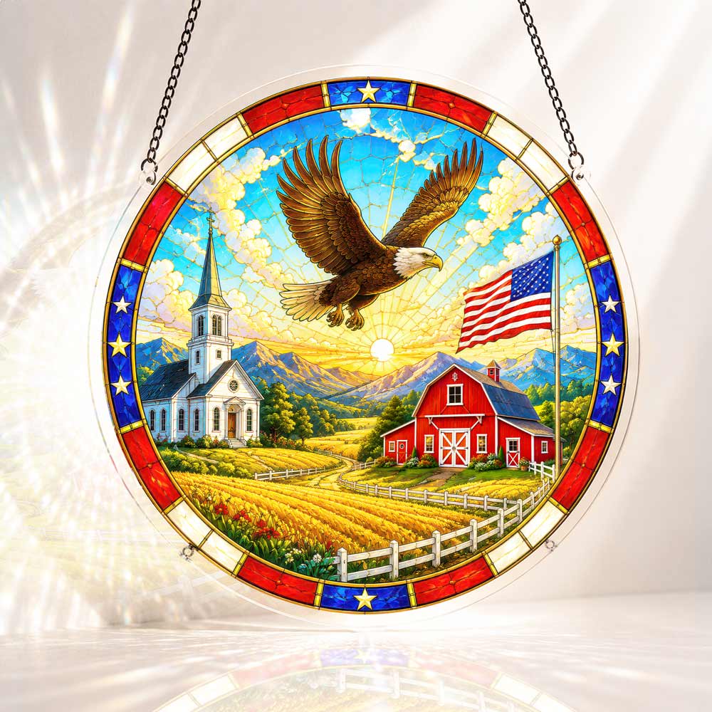 🔥Limited Edition🔥5-Pack 250 Years of Freedom Anniversary -Acrylic Jigsaw Puzzle Suncatcher