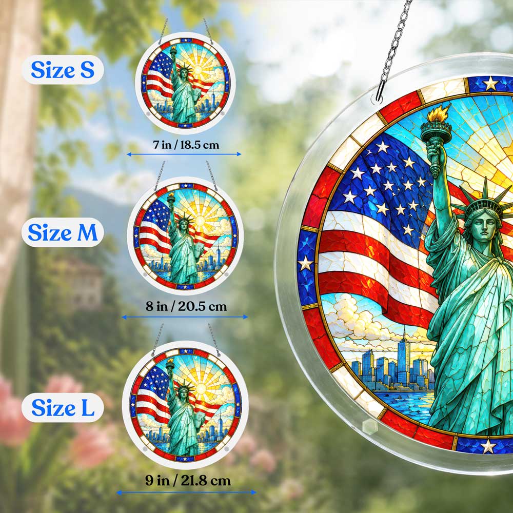 🔥Last Day 🔥 Acrylic Jigsaw Puzzle Suncatcher - Freedom's Beacon