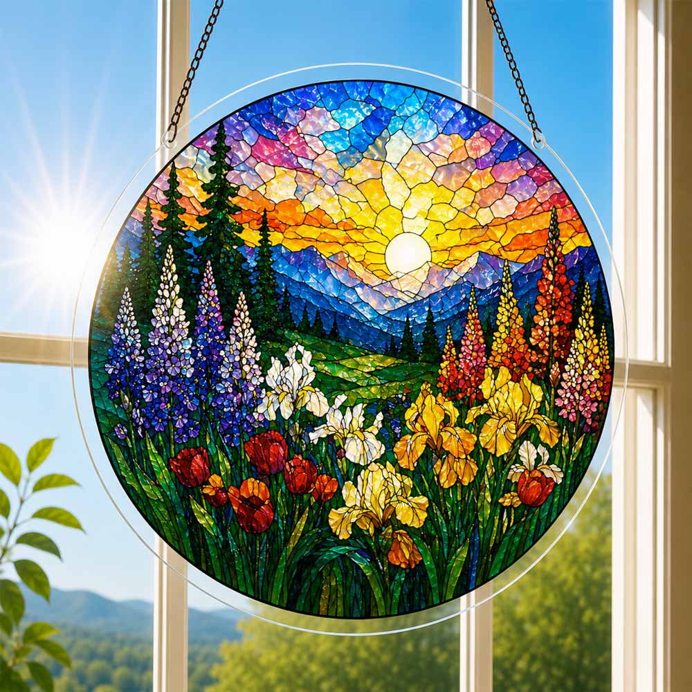 Acrylic Jigsaw Puzzle Suncatcher - Bloom Valley