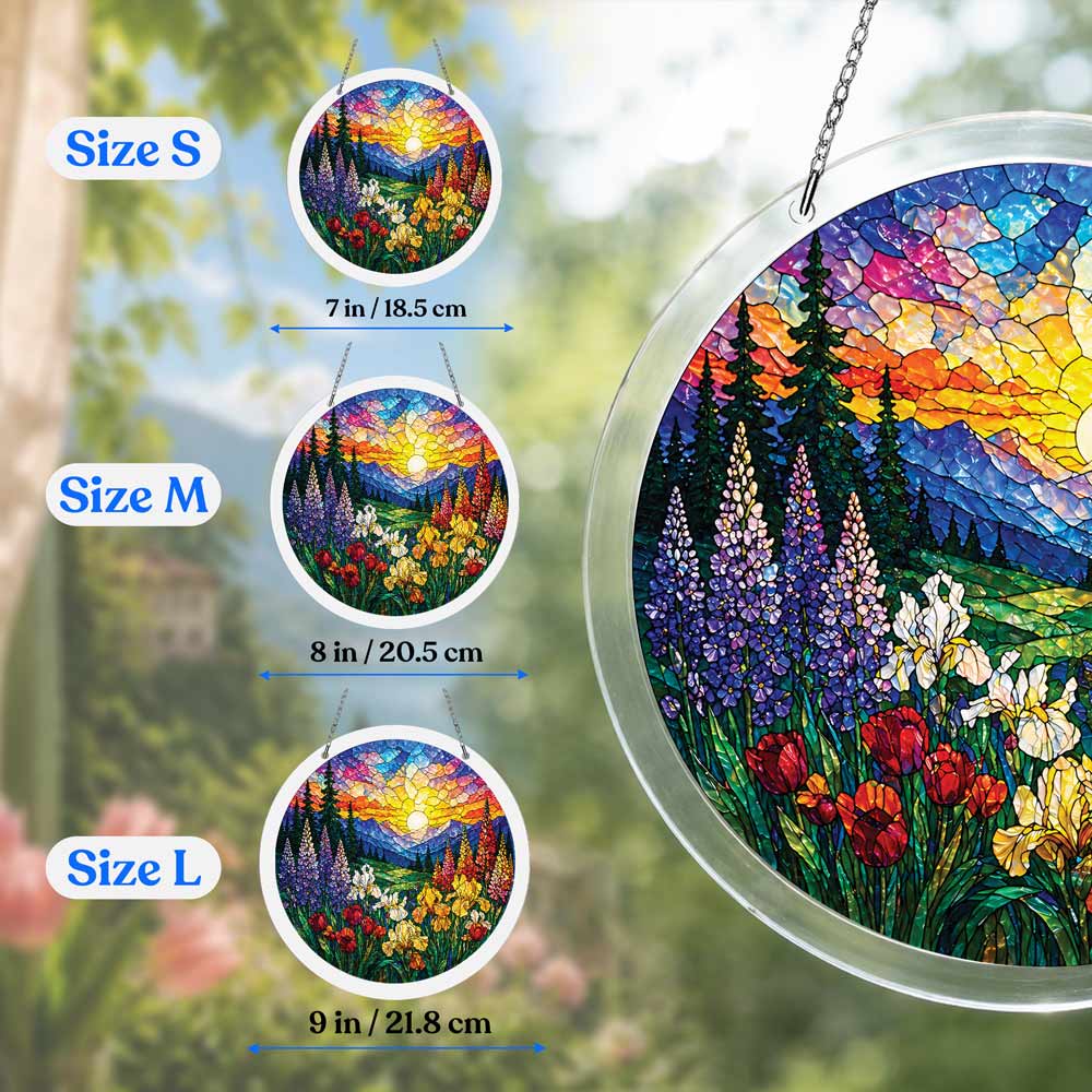 Acrylic Jigsaw Puzzle Suncatcher - Bloom Valley