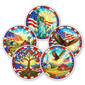 🔥Limited Edition🔥5-Pack 250 Years of Freedom Anniversary -Acrylic Jigsaw Puzzle Suncatcher
