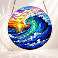 Acrylic Jigsaw Puzzle Suncatcher - Coastal Wave