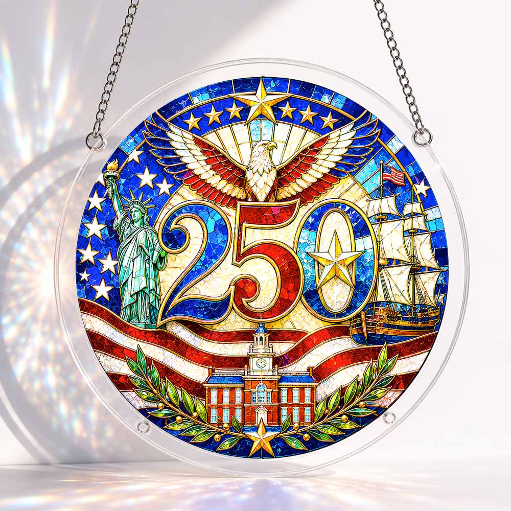 Acrylic Jigsaw Puzzle Suncatcher - Freedom Celebration
