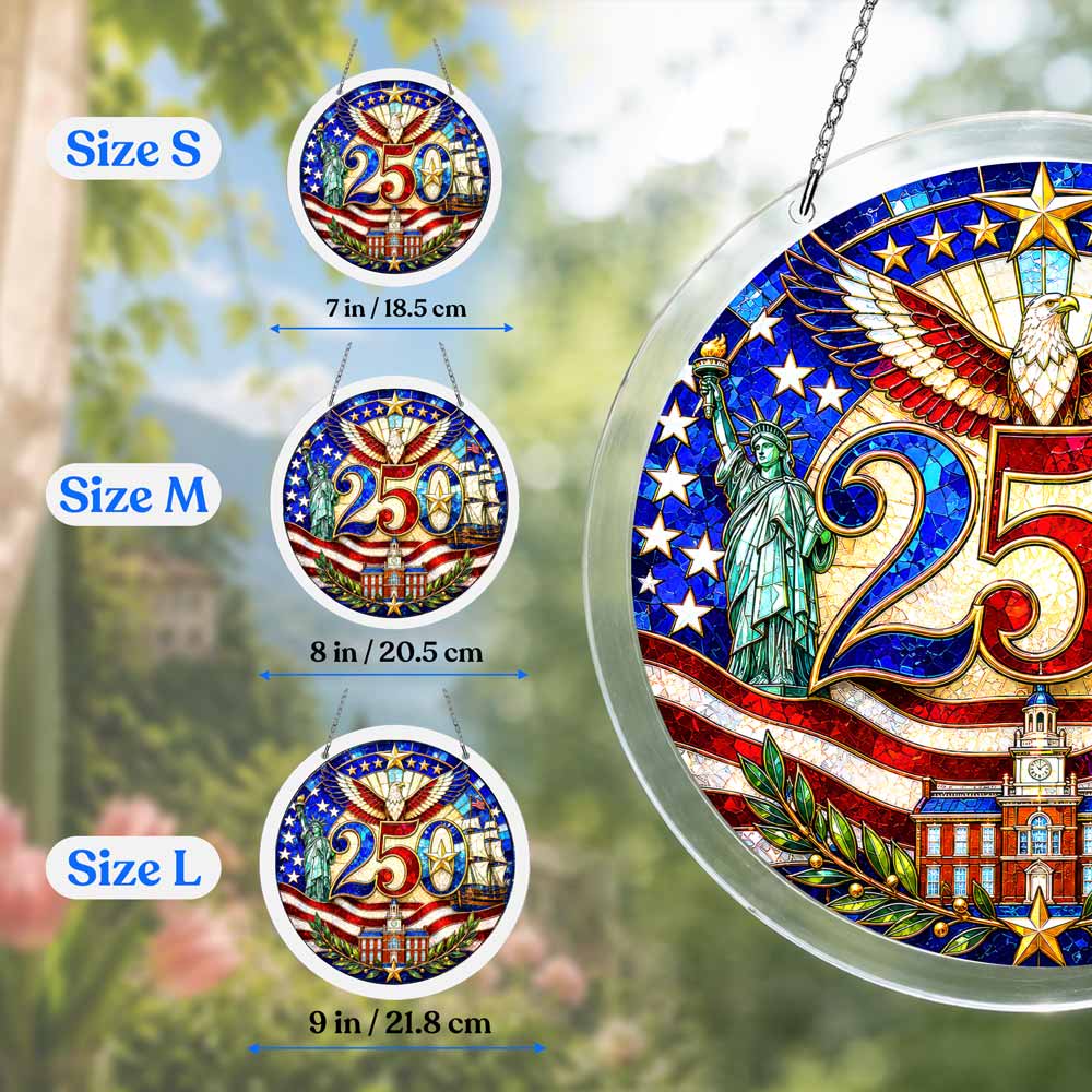 Acrylic Jigsaw Puzzle Suncatcher - Freedom Celebration