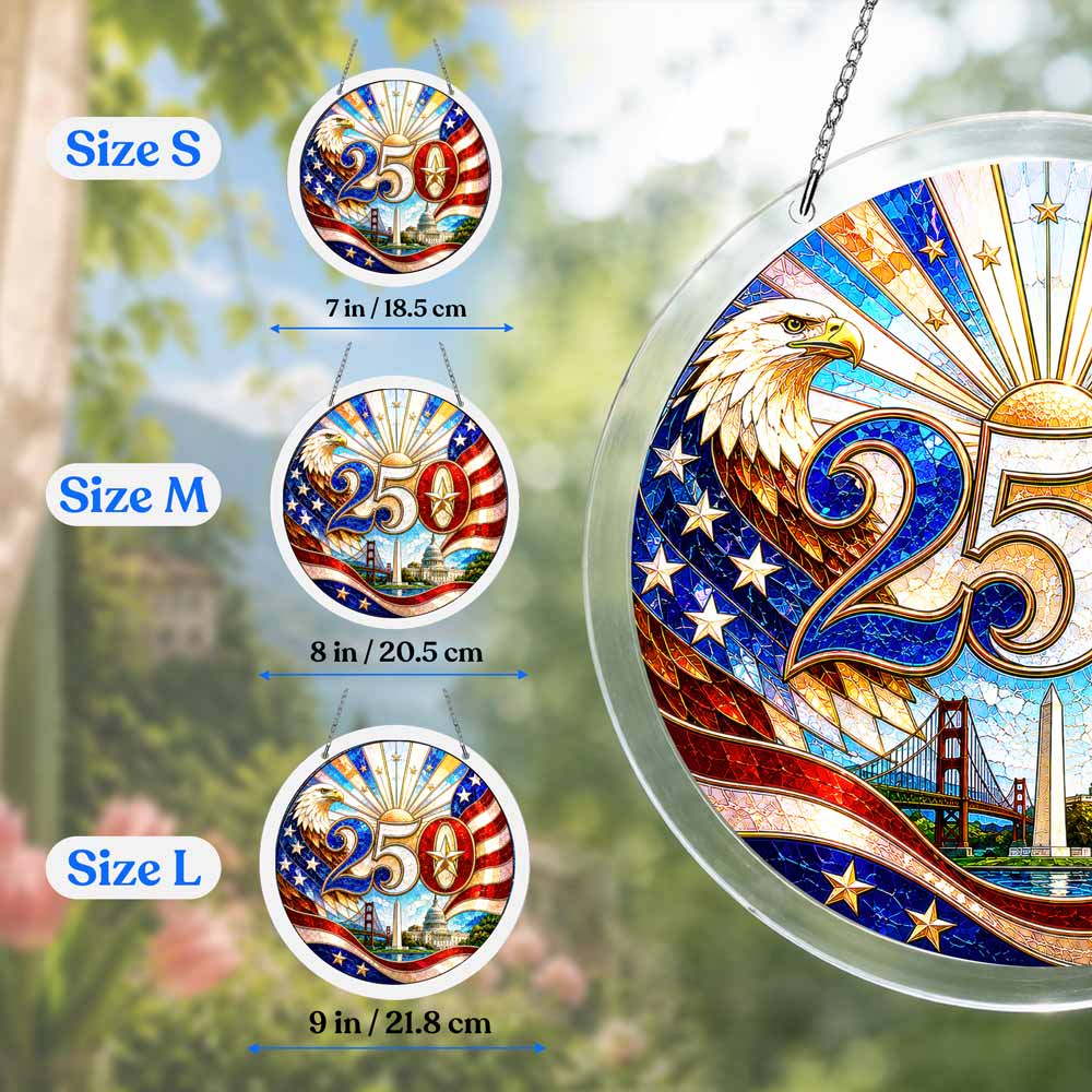 Acrylic Jigsaw Puzzle Suncatcher - Independence Pride