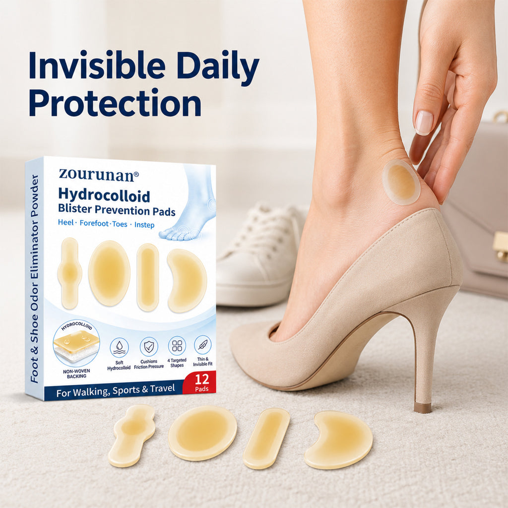 👠 Anti-Blister Invisible Heel Pads – 💧 Waterproof & Sweat-Resistant