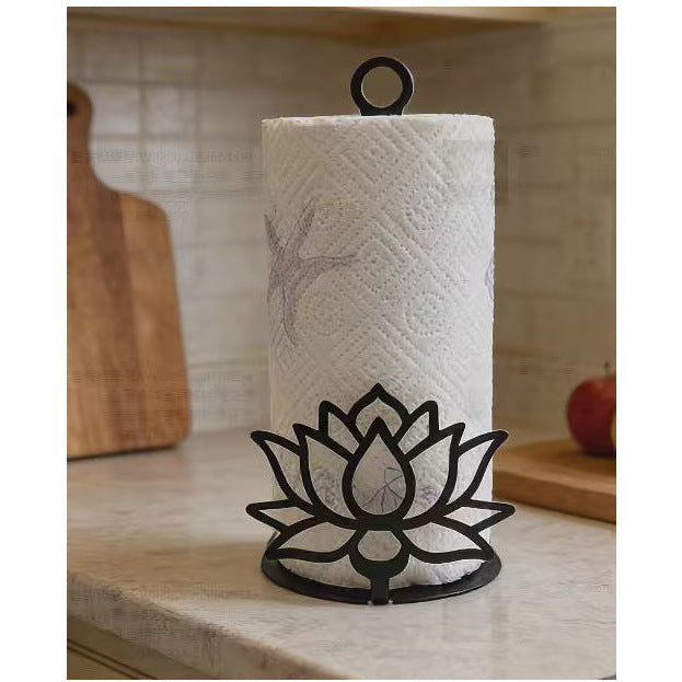 🐮 Elegant metal Highland cow-shaped toilet paper holder——Openwork wrought iron toilet paper holder