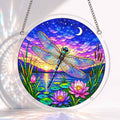 Acrylic Jigsaw Puzzle Suncatcher - Twilight Dragonfly
