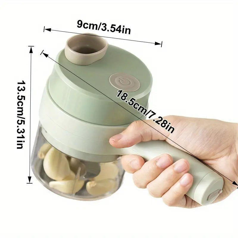 5-in-1 Electric Food Chopper Set – Multifunctional Handheld Food Processor