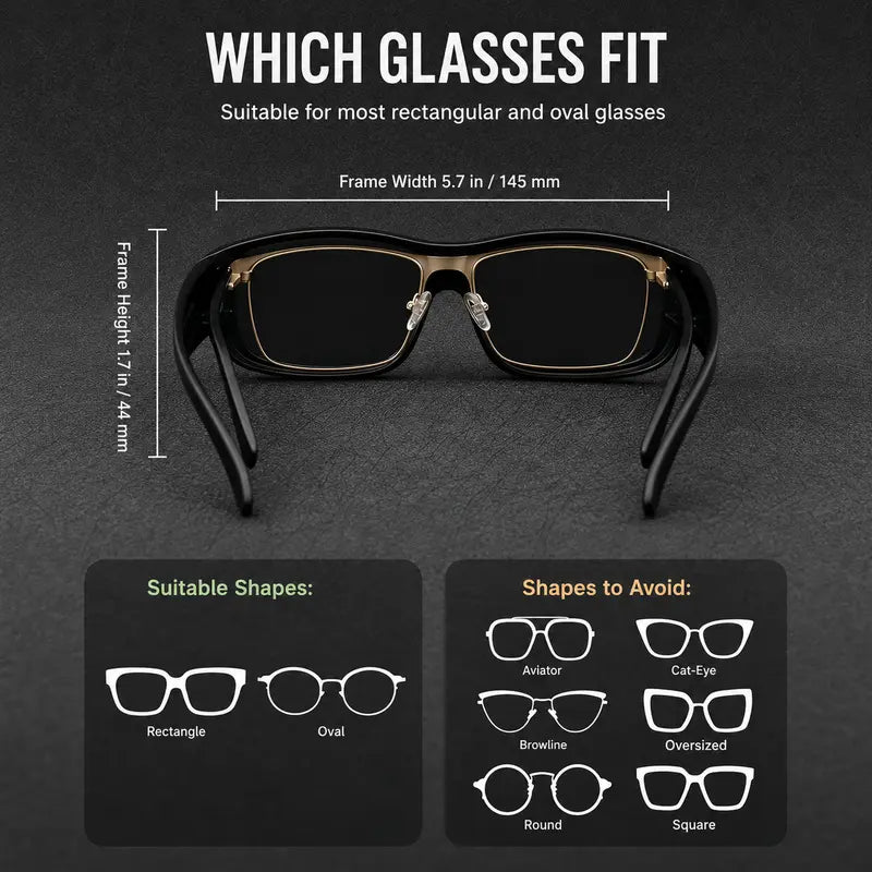 Unisex classic full-rimmed sunglasses