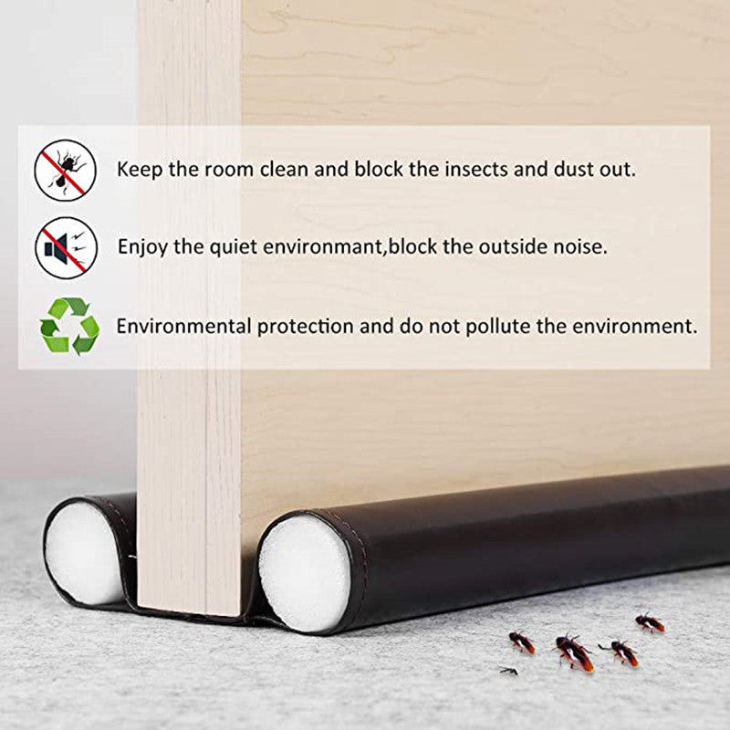 Door Bottom Seal Strip – Draft Stopper, Soundproofing Door Sweep (A Household Essential)