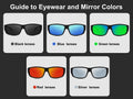 Unisex classic full-rimmed sunglasses