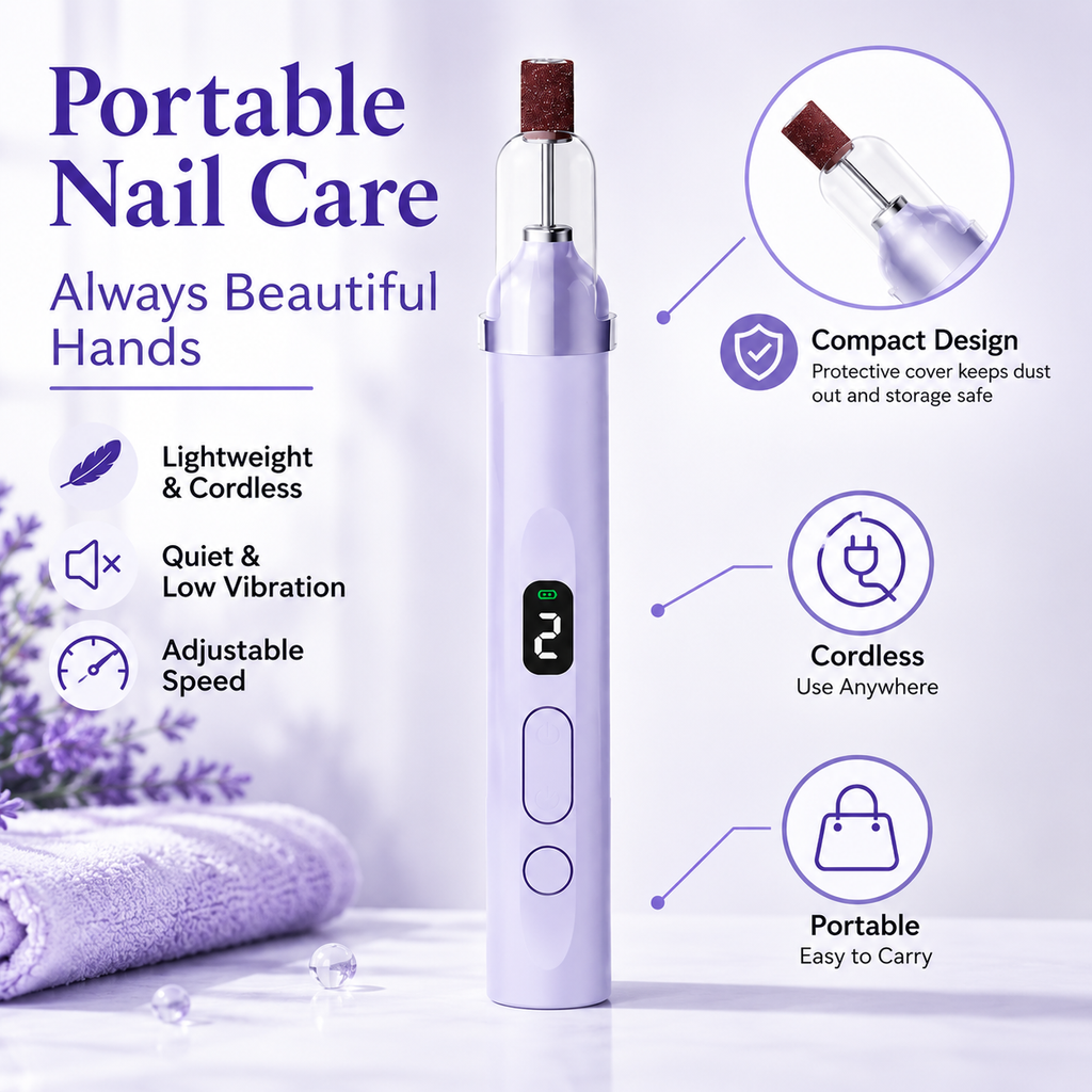 Electric Nail Drill — Enjoy professional-grade manicures at home!