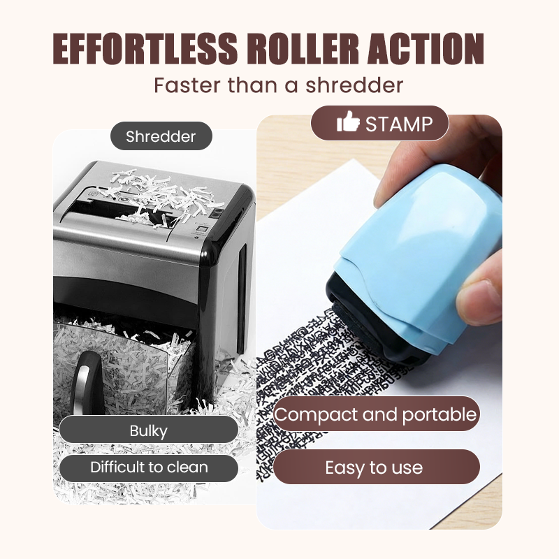 Privacy Protection Roller Stamp👣