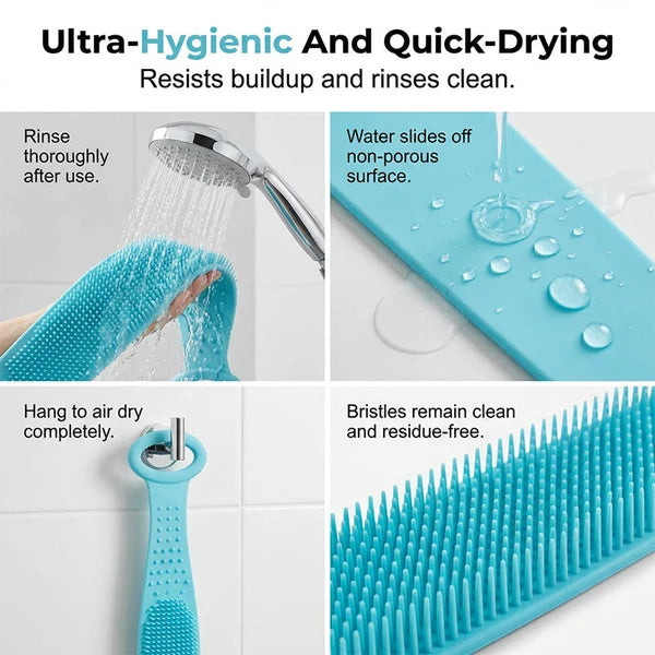 🛀 Enjoy 50% off now! 🧽 Silicone Back-Scrubbing Brush — Make bathing easier