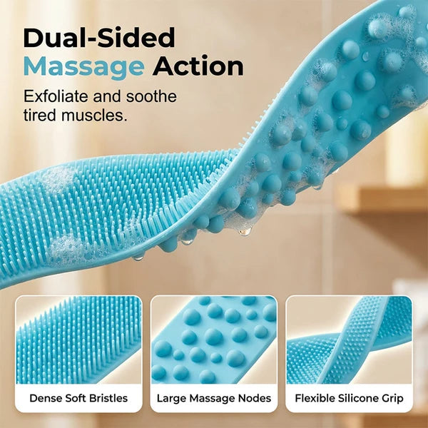 🛀 Enjoy 50% off now! 🧽 Silicone Back-Scrubbing Brush — Make bathing easier
